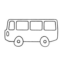 Malvorlage: Bus / Reisebus (Transport) #135322 - Kostenlose Malvorlagen zum Ausdrucken