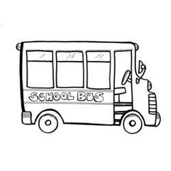 Malvorlage: Bus / Reisebus (Transport) #135325 - Kostenlose Malvorlagen zum Ausdrucken