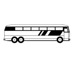 Malvorlage: Bus / Reisebus (Transport) #135327 - Kostenlose Malvorlagen zum Ausdrucken