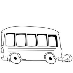 Malvorlage: Bus / Reisebus (Transport) #135337 - Kostenlose Malvorlagen zum Ausdrucken