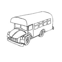 Malvorlage: Bus / Reisebus (Transport) #135348 - Kostenlose Malvorlagen zum Ausdrucken