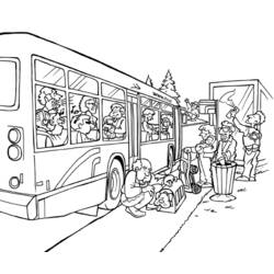 Malvorlage: Bus / Reisebus (Transport) #135356 - Kostenlose Malvorlagen zum Ausdrucken