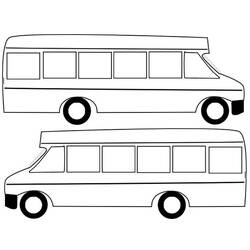 Malvorlage: Bus / Reisebus (Transport) #135359 - Kostenlose Malvorlagen zum Ausdrucken