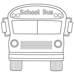 Malvorlage: Bus / Reisebus (Transport) #135360 - Kostenlose Malvorlagen zum Ausdrucken