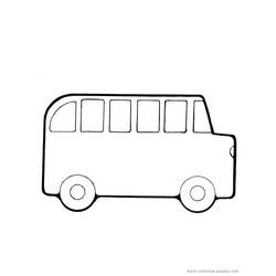 Malvorlage: Bus / Reisebus (Transport) #135362 - Kostenlose Malvorlagen zum Ausdrucken