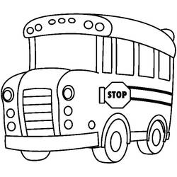 Malvorlage: Bus / Reisebus (Transport) #135388 - Kostenlose Malvorlagen zum Ausdrucken