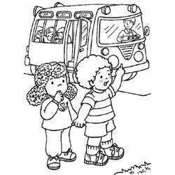 Malvorlage: Bus / Reisebus (Transport) #135399 - Kostenlose Malvorlagen zum Ausdrucken