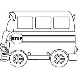 Malvorlage: Bus / Reisebus (Transport) #135402 - Kostenlose Malvorlagen zum Ausdrucken