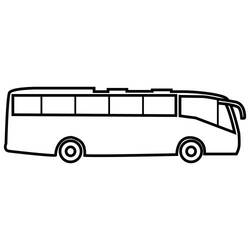 Malvorlage: Bus / Reisebus (Transport) #135427 - Kostenlose Malvorlagen zum Ausdrucken