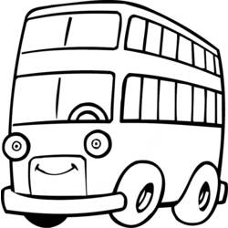 Malvorlage: Bus / Reisebus (Transport) #135430 - Kostenlose Malvorlagen zum Ausdrucken