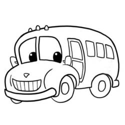 Malvorlage: Bus / Reisebus (Transport) #135444 - Kostenlose Malvorlagen zum Ausdrucken