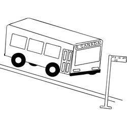 Malvorlage: Bus / Reisebus (Transport) #135447 - Kostenlose Malvorlagen zum Ausdrucken