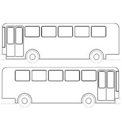 Malvorlage: Bus / Reisebus (Transport) #135451 - Kostenlose Malvorlagen zum Ausdrucken