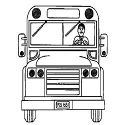 Malvorlage: Bus / Reisebus (Transport) #135458 - Kostenlose Malvorlagen zum Ausdrucken