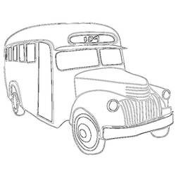 Malvorlage: Bus / Reisebus (Transport) #135460 - Kostenlose Malvorlagen zum Ausdrucken