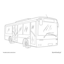Malvorlage: Bus / Reisebus (Transport) #135461 - Kostenlose Malvorlagen zum Ausdrucken