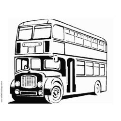 Malvorlage: Bus / Reisebus (Transport) #135468 - Kostenlose Malvorlagen zum Ausdrucken