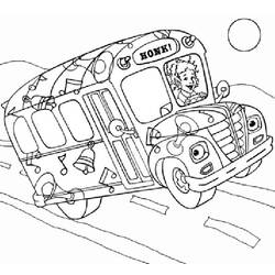 Malvorlage: Bus / Reisebus (Transport) #135490 - Kostenlose Malvorlagen zum Ausdrucken