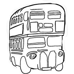 Malvorlage: Bus / Reisebus (Transport) #135494 - Kostenlose Malvorlagen zum Ausdrucken