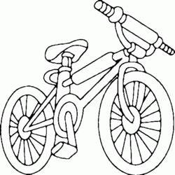 Malvorlage: Fahrrad (Transport) #136941 - Kostenlose Malvorlagen zum Ausdrucken