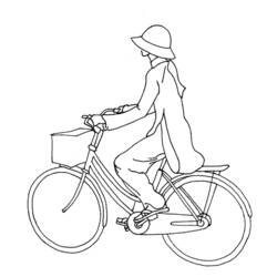 Malvorlage: Fahrrad (Transport) #136945 - Kostenlose Malvorlagen zum Ausdrucken