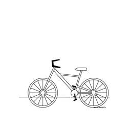 Malvorlage: Fahrrad (Transport) #136956 - Kostenlose Malvorlagen zum Ausdrucken
