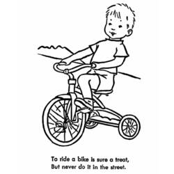 Malvorlage: Fahrrad (Transport) #136961 - Kostenlose Malvorlagen zum Ausdrucken