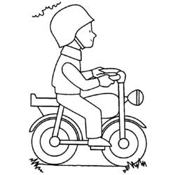 Malvorlage: Fahrrad (Transport) #136969 - Kostenlose Malvorlagen zum Ausdrucken