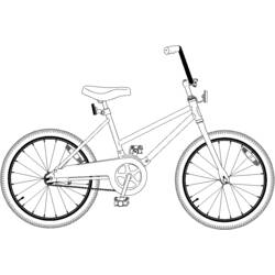 Malvorlage: Fahrrad (Transport) #136971 - Kostenlose Malvorlagen zum Ausdrucken