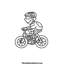 Malvorlage: Fahrrad (Transport) #136998 - Kostenlose Malvorlagen zum Ausdrucken