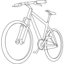 Malvorlage: Fahrrad (Transport) #137006 - Kostenlose Malvorlagen zum Ausdrucken