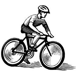 Malvorlage: Fahrrad (Transport) #137015 - Kostenlose Malvorlagen zum Ausdrucken