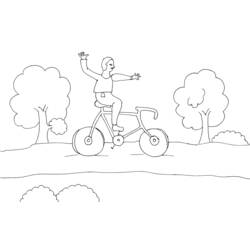 Malvorlage: Fahrrad (Transport) #137019 - Kostenlose Malvorlagen zum Ausdrucken