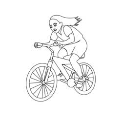 Malvorlage: Fahrrad (Transport) #137032 - Kostenlose Malvorlagen zum Ausdrucken