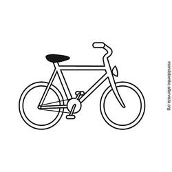 Zeichnungen zum Ausmalen: Fahrrad - Kostenlose Malvorlagen zum Ausdrucken