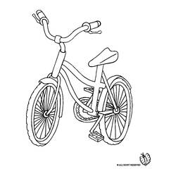 Malvorlage: Fahrrad (Transport) #137057 - Kostenlose Malvorlagen zum Ausdrucken