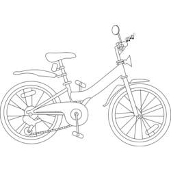Malvorlage: Fahrrad (Transport) #137139 - Kostenlose Malvorlagen zum Ausdrucken