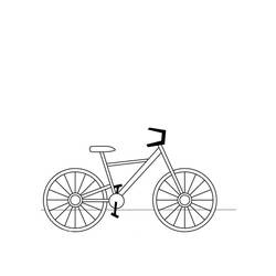 Malvorlage: Fahrrad (Transport) #137150 - Kostenlose Malvorlagen zum Ausdrucken
