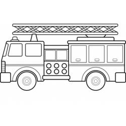 Malvorlage: Feuerwehrauto (Transport) #135778 - Kostenlose Malvorlagen zum Ausdrucken