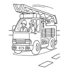 Malvorlage: Feuerwehrauto (Transport) #135781 - Kostenlose Malvorlagen zum Ausdrucken