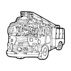 Malvorlage: Feuerwehrauto (Transport) #135782 - Kostenlose Malvorlagen zum Ausdrucken