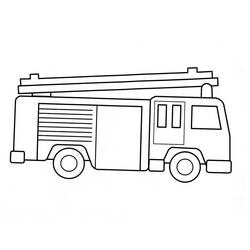 Malvorlage: Feuerwehrauto (Transport) #135783 - Kostenlose Malvorlagen zum Ausdrucken