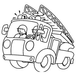 Malvorlage: Feuerwehrauto (Transport) #135786 - Kostenlose Malvorlagen zum Ausdrucken