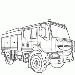Malvorlage: Feuerwehrauto (Transport) #135787 - Kostenlose Malvorlagen zum Ausdrucken