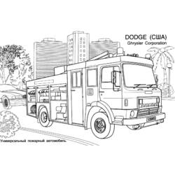 Malvorlage: Feuerwehrauto (Transport) #135793 - Kostenlose Malvorlagen zum Ausdrucken