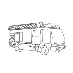 Malvorlage: Feuerwehrauto (Transport) #135797 - Kostenlose Malvorlagen zum Ausdrucken