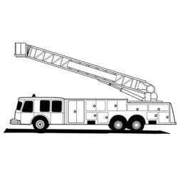 Malvorlage: Feuerwehrauto (Transport) #135799 - Kostenlose Malvorlagen zum Ausdrucken