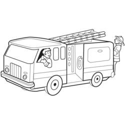 Malvorlage: Feuerwehrauto (Transport) #135806 - Kostenlose Malvorlagen zum Ausdrucken