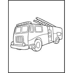 Malvorlage: Feuerwehrauto (Transport) #135807 - Kostenlose Malvorlagen zum Ausdrucken