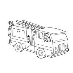 Malvorlage: Feuerwehrauto (Transport) #135812 - Kostenlose Malvorlagen zum Ausdrucken